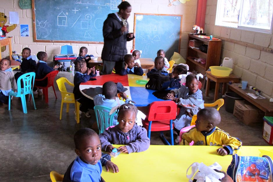 Inside Haitian classroom